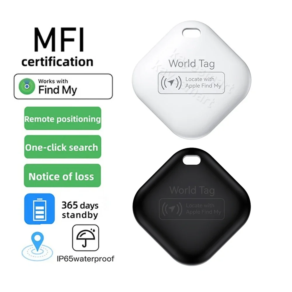 Mini dispositivo de seguimiento para Apple Find My Key, buscador inteligente de niños, localizador de mascotas, GPS para coche, rastreador perdido,