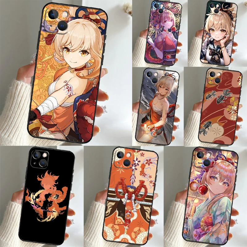 Genshin Impact Yoimiya Case For Samsung Galaxy A55 A35 A15 A56 A36 A26 A16 A06 A54 A34 A14 A13 A53 A12 A22 A32 A52