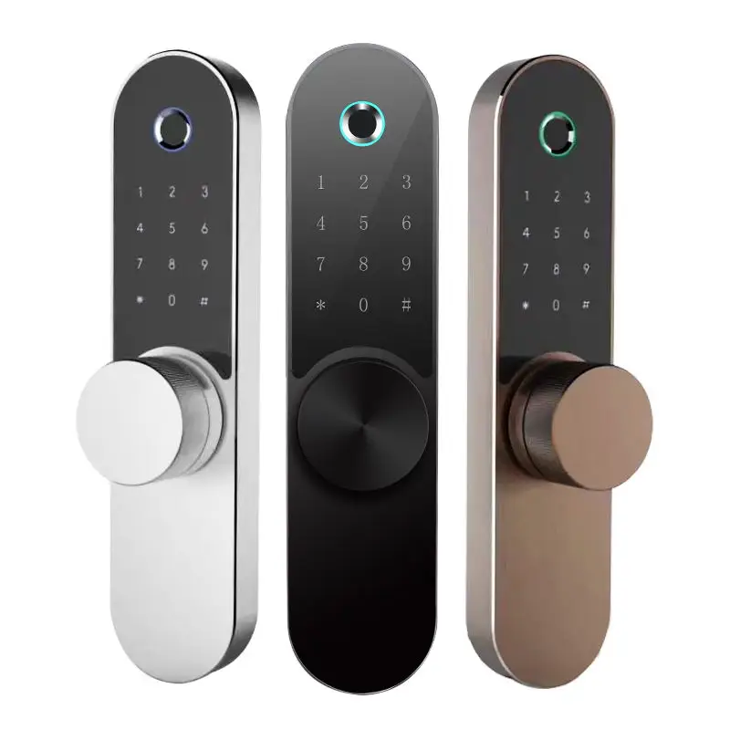 

Biometric Fingerprint Smart Door Handle Lock Digital Electronic Password Door Lock IC Card