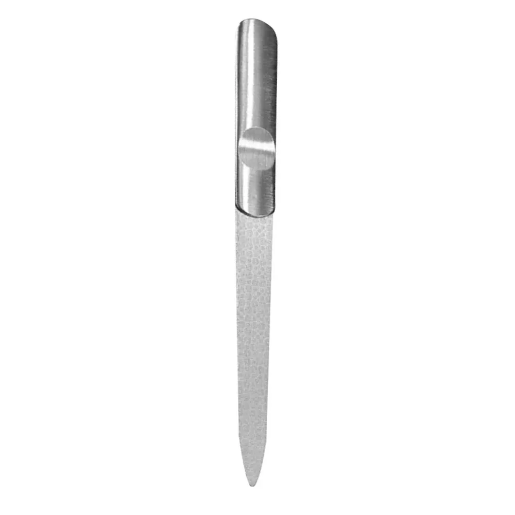 

Stainless Steel Manicure Tools Nail File Buffer Smoother Metal Nail Tool for Natural False Nails Extensions Durable Rust