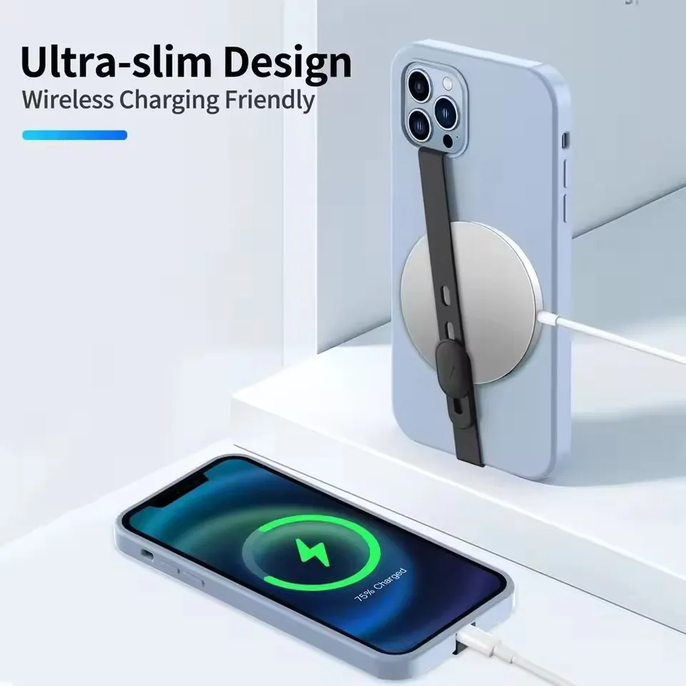 2pcs Portable SiliconePhone Strap AdjustablePhone Case Wristband Elastic Phone Hand Band Phone Accessories view 3