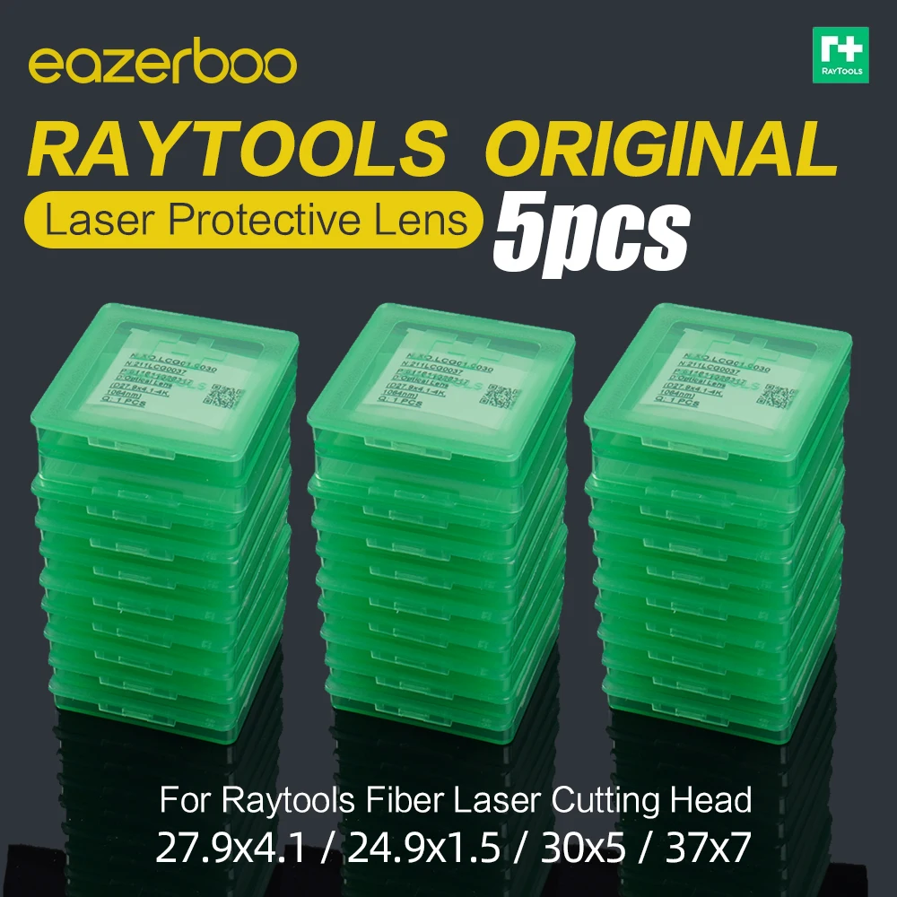 Original Raytools Protective Windows 24.9x1.5 4kw 27.9x4.1 4kw 37x7 15kw Laser Lens for Raytools Fiber Cutting Machine Parts