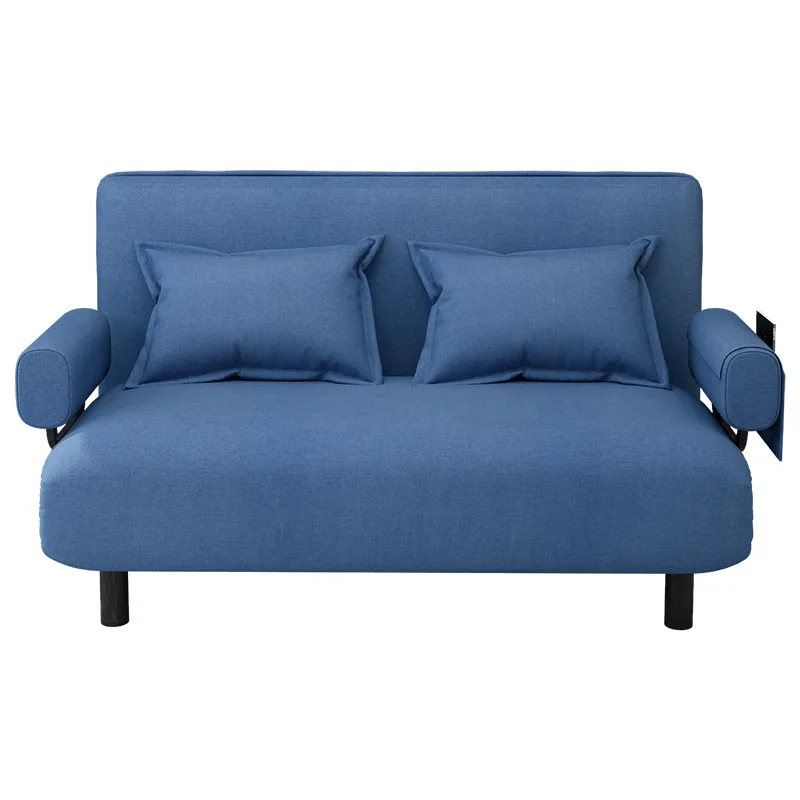

sofa bed dual-purpose, single and double fabric lazy sofa, small apartment living room furniture