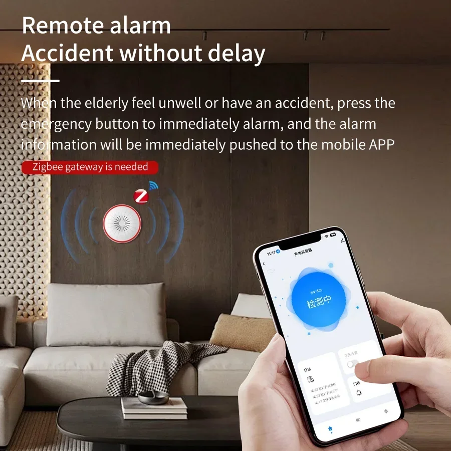 Tuya WiFi Zigbee Smart Siren Sound Light Alarm Home Security Protection System Detector App Control Works With Alexa Google Home