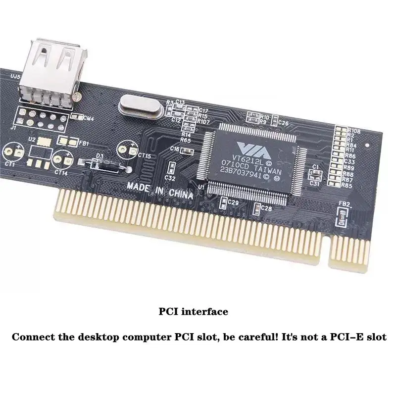 USB 2.0 Expansion Card Desktop, PCI To 5 USB 2.0 Female Port Adapter Cards, Imported NEC Chips