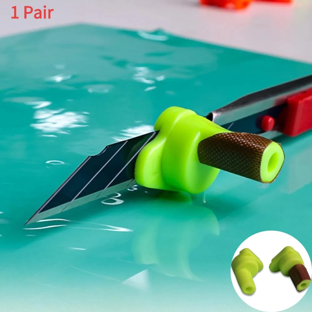 1Pair Edge Trimming Auxiliary Tool Precision Car Film Trimmer For 9mm Knives Cutter Spacer Guide Car Wrap Tool