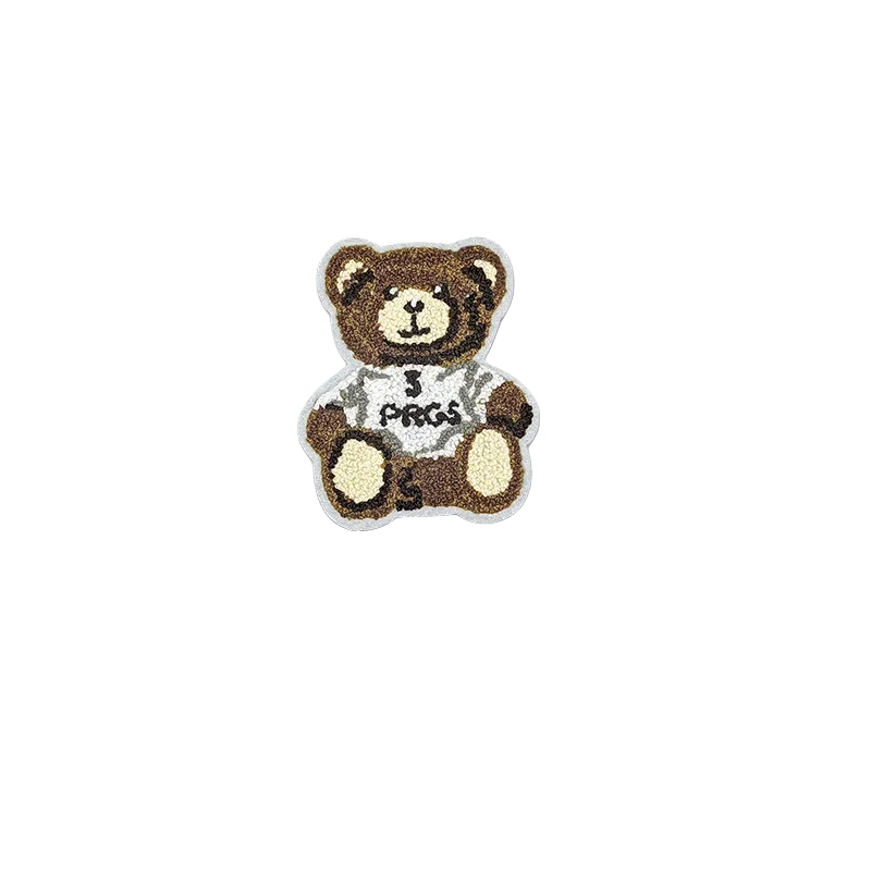 

Lovely Cartoon Bear Towel Embroidery Cloth Sticker Chenille Patch Clothing Patch Cute Bear Badge Patches Ironing Bag/dress/cloth