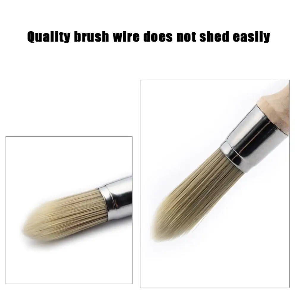 Gap brush Paint Brush Thick bristles Wooden handle Round head brush Chemical fiber Cleaning Tool Wall Brushing Tools Ash Removal