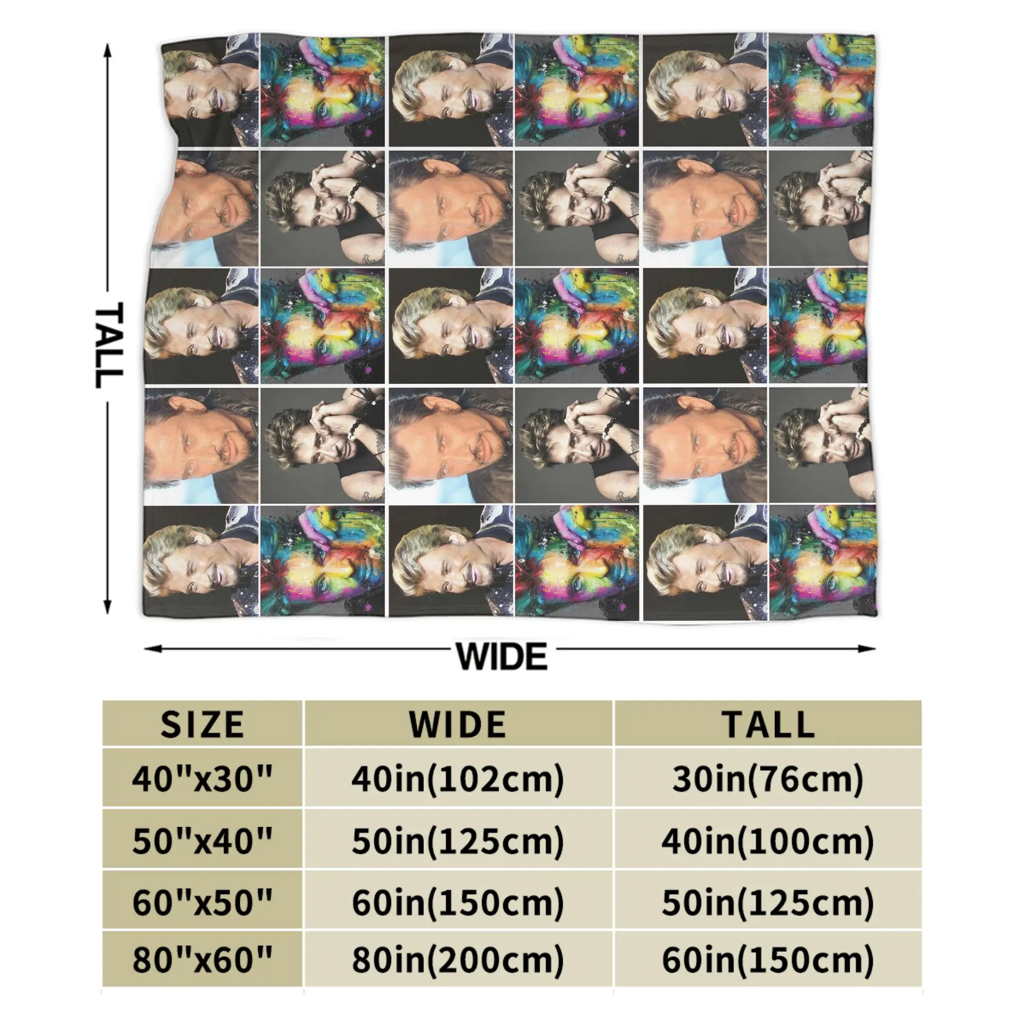 جوني هاليداي روك ستار بطانية الصوف الصيف تكييف الهواء المحمولة لينة رمي بطانية ل أريكة سيارة أفخم رقيقة لحاف