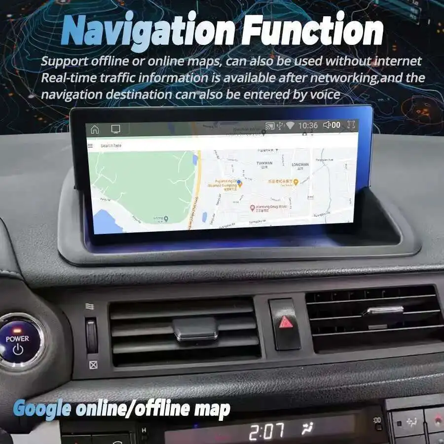 Qualcomm 665 reproductor de vídeo Multimedia estéreo Carplay para Lexus CT CT200 CT200h 2012-2020 Android 14 navegación DSP pantalla de 256GB
