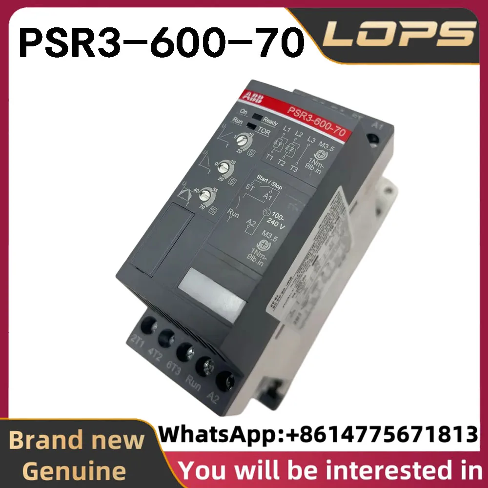 PSR3-600-70 ABB Inverter Brand New Original 1SFA896103R7000 1.5KW Soft starter, In stock，welcome consult