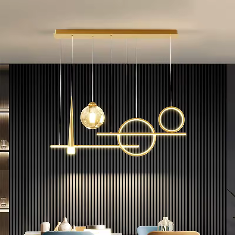 Led נברשת סלון חדר אוכל חדר led תקרת מנורות תליון אורות מקורה תאורת פנים תאורת תקרת מנורה זוהר