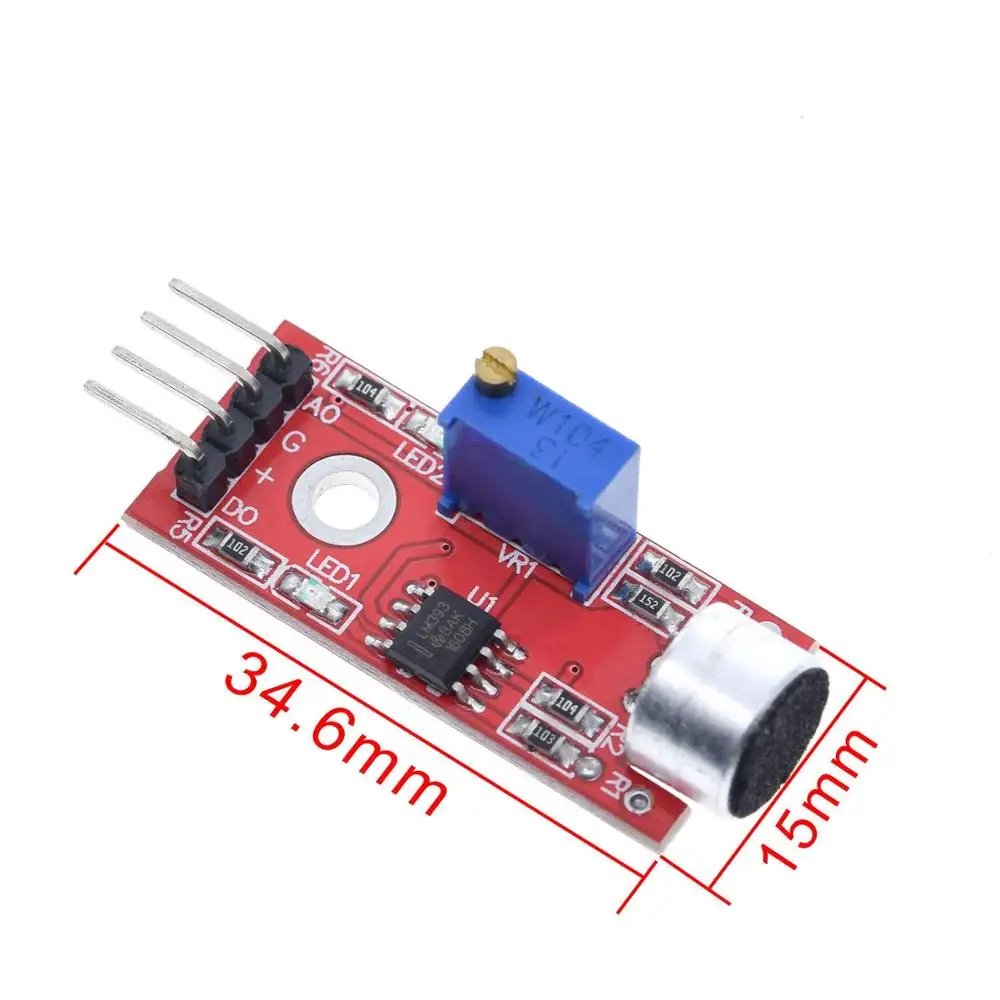 Selling Sound sensor module sound control sensor MAX4466 MAX9814switch detection whistle switch microphone amplifier For Arduino