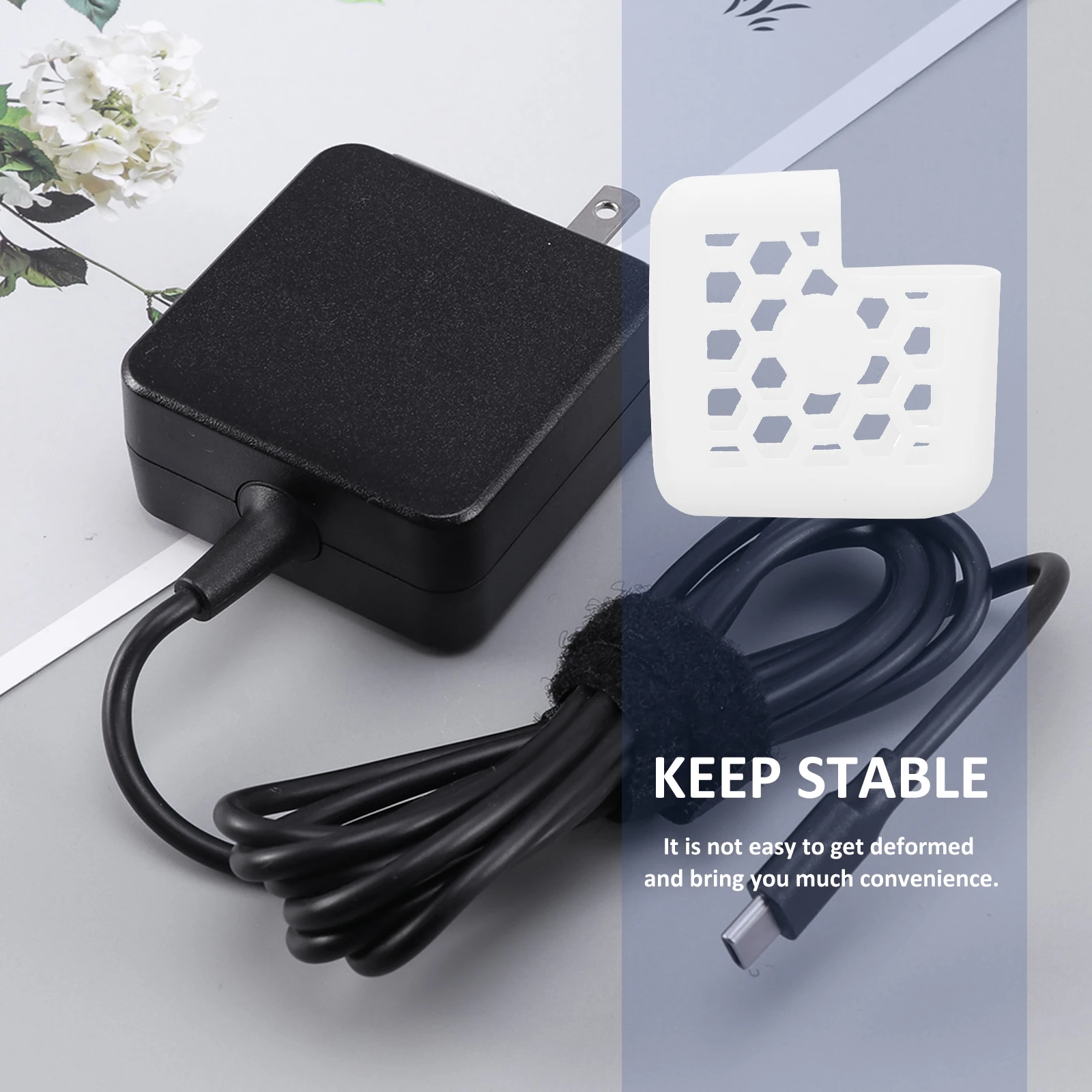 

Power Adapter Protective Shell for A1466 A1370 Silicone Case Honeycomb Vent Design Storage Cover