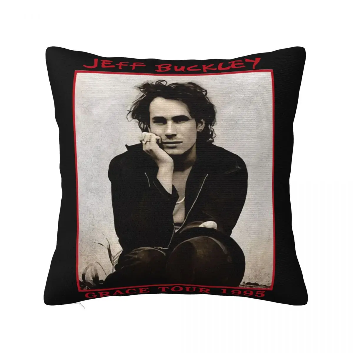 Jeff Buckley Grace Tour 1995 2 Dakimakura Home Decoration 45X45 Cushions Cover Pillow Case Pillow Cover