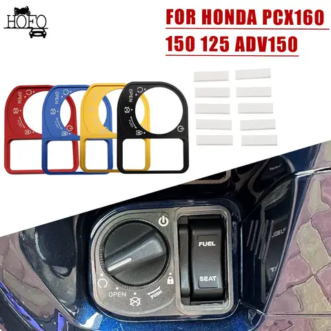 오토바이 점화 스위치 커버, 전기 잠금 단추 커버, 보호대 알루미늄 합금, 혼다 PCX160 PCX150 PCX125 ADV150