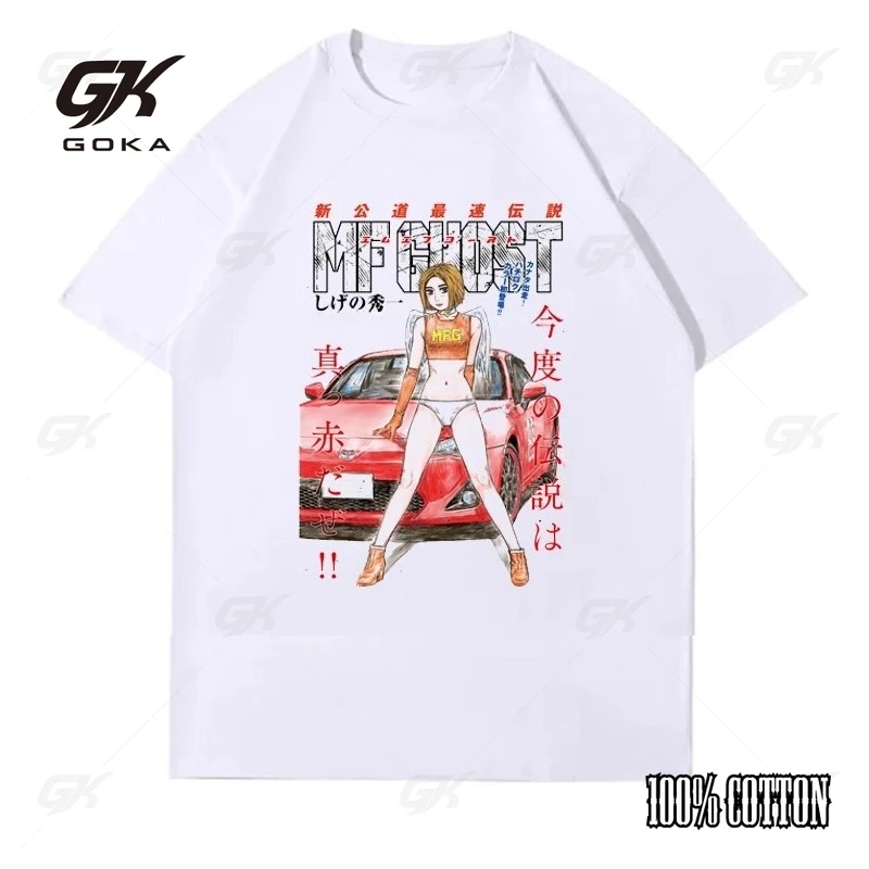 

Speed Racer MF Ghost Japanese Anime Hip-hop Pure Cotton Loose Fit Large Size Pure Cotton Short-sleeved T-shirt Fashion Tops