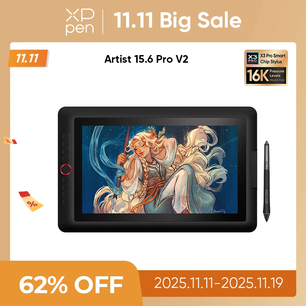 XPPen Artist 156 Pro Drawing Tablet