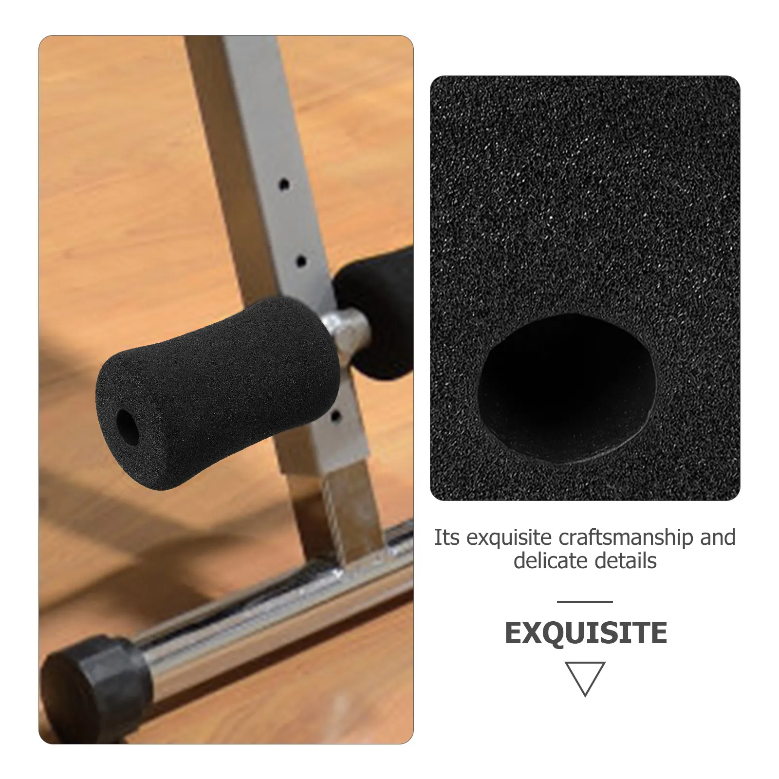 

2Pcs Sponge Foam Gym Replacement Pads Durable Covers for Leg Curl Machines Weightlifting Benches Gym Exercise Equipment