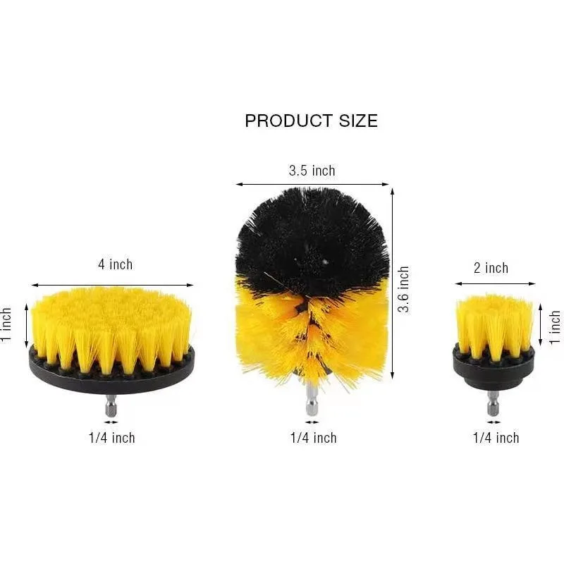 Hot-selling electric drill brush, car beauty car wash detail brush 27-piece set, car supplies, electric cleaning brush