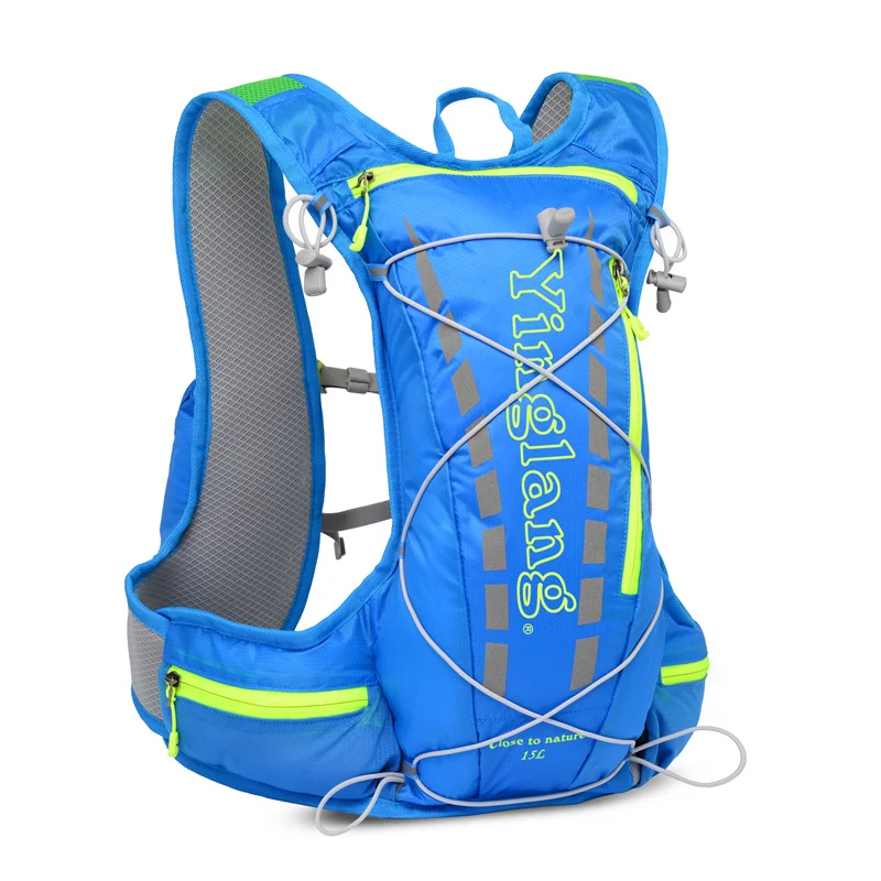 15L cycling running backpack male female ultra light breathable cycling cross country marathon water bag backpack 450g