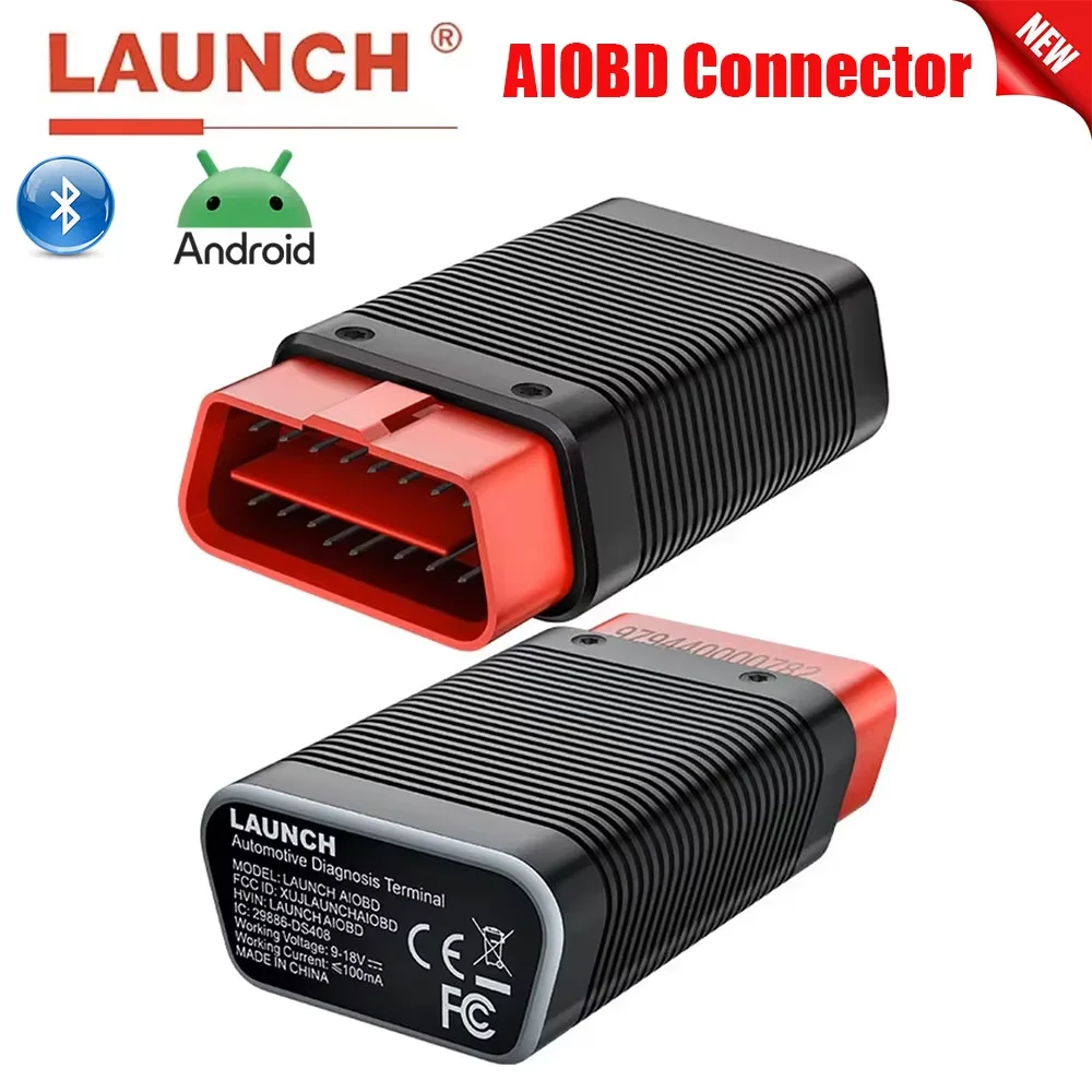 Launch AIOBD Bluetooth Car Connector Diagnostic Tools Scanner OBDII Full System Scan&AI Report Code Reader OBD2 for iOS Android