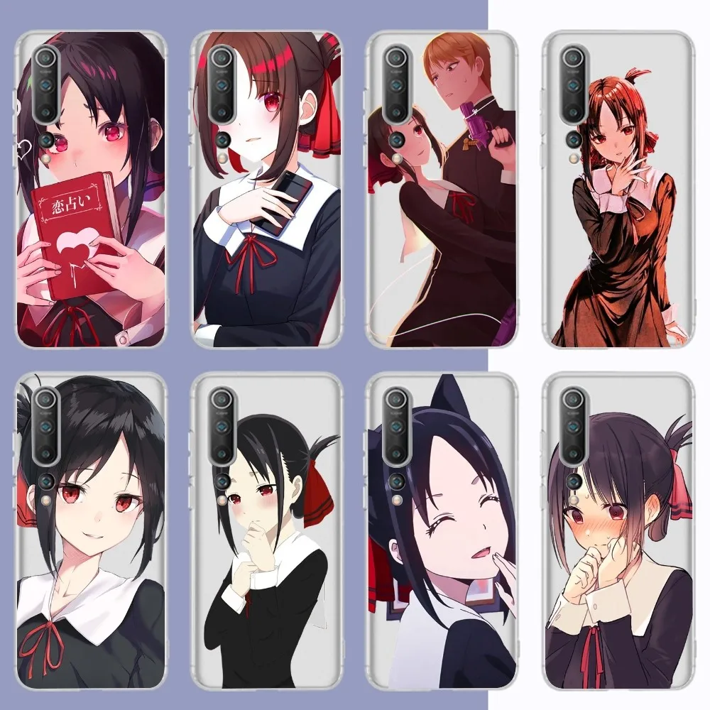 Kaguya Sama Love is War Phone Case For Samsung S 20 21 22 23 for Redmi Note7 8 9 10 for Huawei P20 30 40 Clear Case