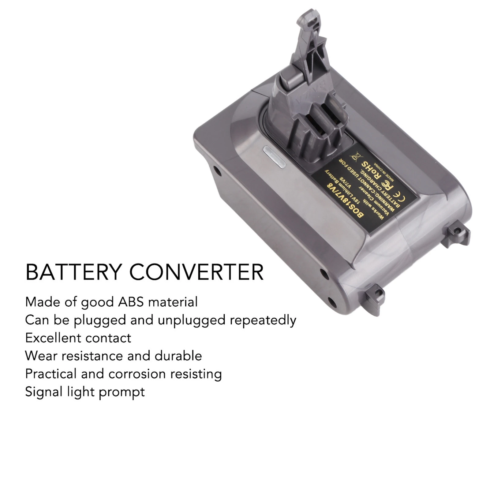 Battery Adapter Battery Adapter Robust Housing Wear Tear Light Weight Resisting Battery Converter for 18V Battery Converter