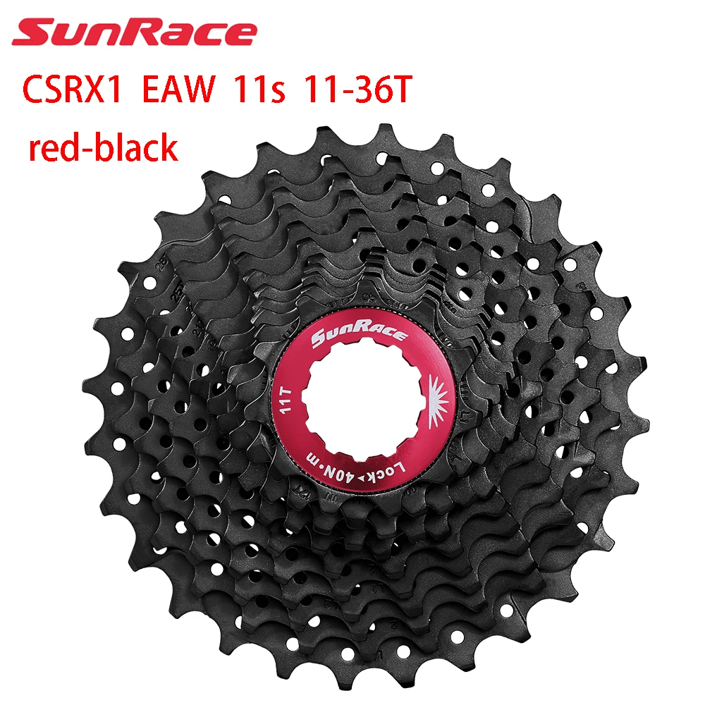 SUNRACE 11-Gang CSRX1 EAV EAS EAW EAU 11-28/32/36T Fahrradkassette Rennradkassette für HG Fahrradanschluss – Detail 7