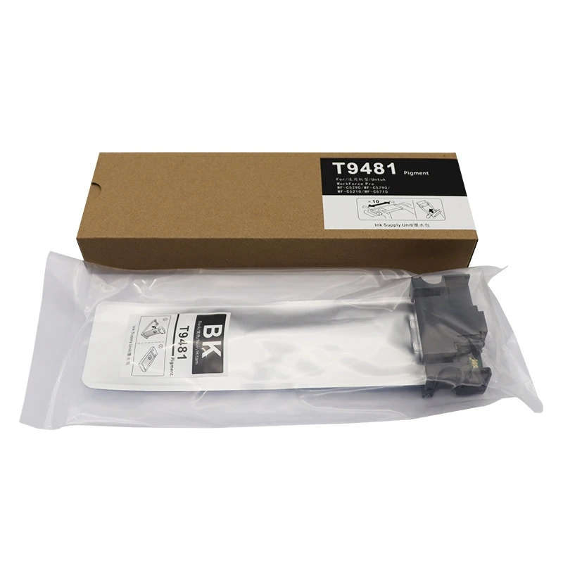 T9481 T9482 T9483 T9484 Pigment Ink Bag Cartridge With Chip For Epson WorkForce Pro WF-C5290 WF-C5790 WF-C5210 WF-C5710 C5290