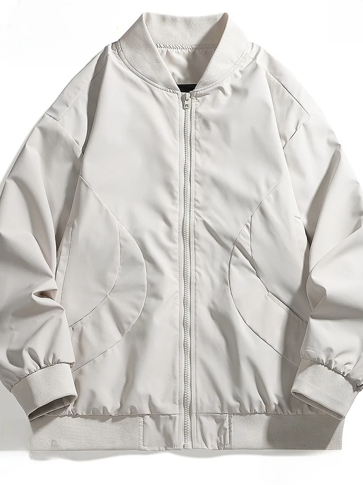 

TUCANO 2025 Spring Autumn Faion Trend American Sle Workwear Pilot Jaet Men's Loose Fit Windproof Zipper ket Jaet