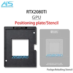 BGA GPU Reballing Stencil Template Station For RTX2080 RTX2080TI  RTX2080TI-TU102 Positioning Plate Plant tin net Steel mesh