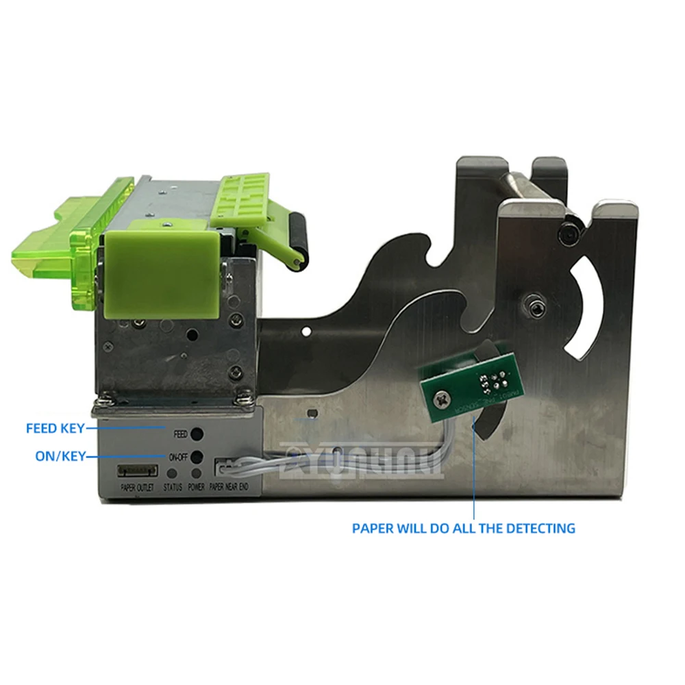 80mm embedded thermal belt cutter self-service equipment ticket Net floor weighbridge weighing slip high-speed printer