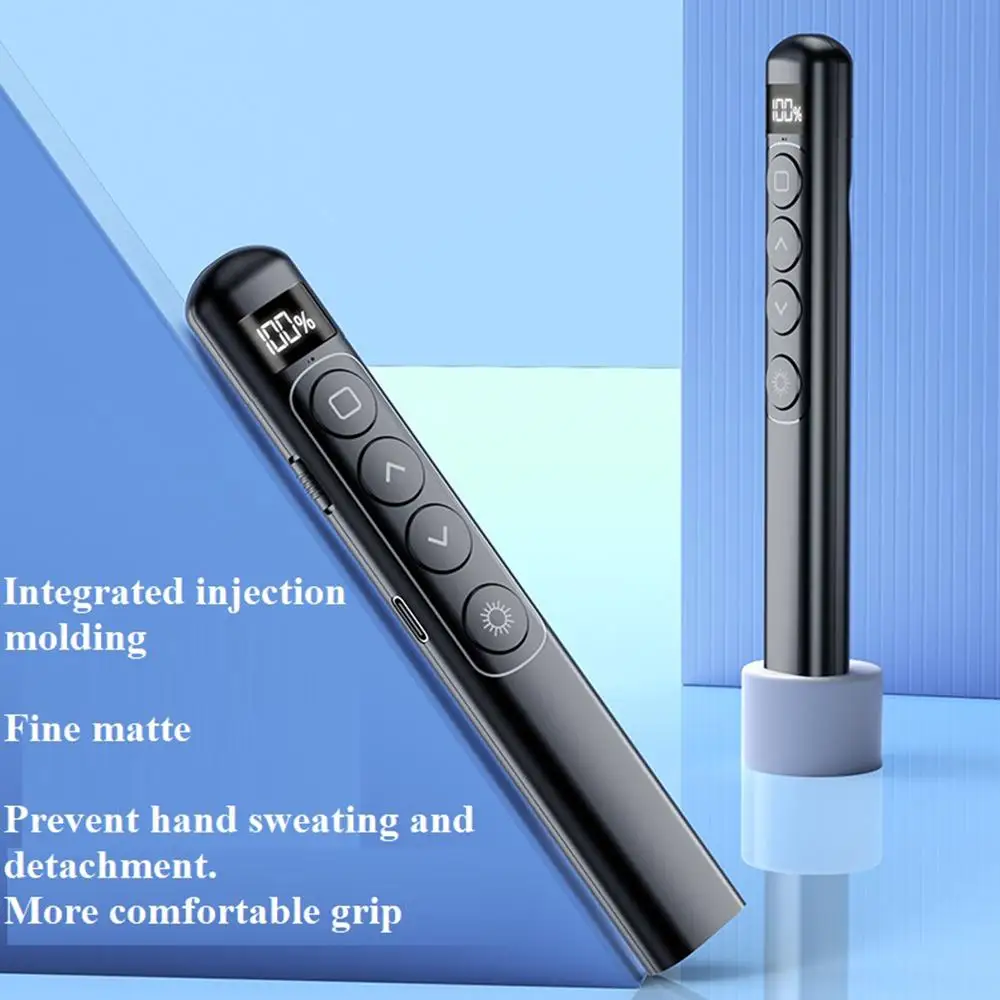 2.4GHz Wireless Presenter Red Laser Page Turning Pen RF Volume Remote Control PPT Presentation USB Power Point Pointer Mouse