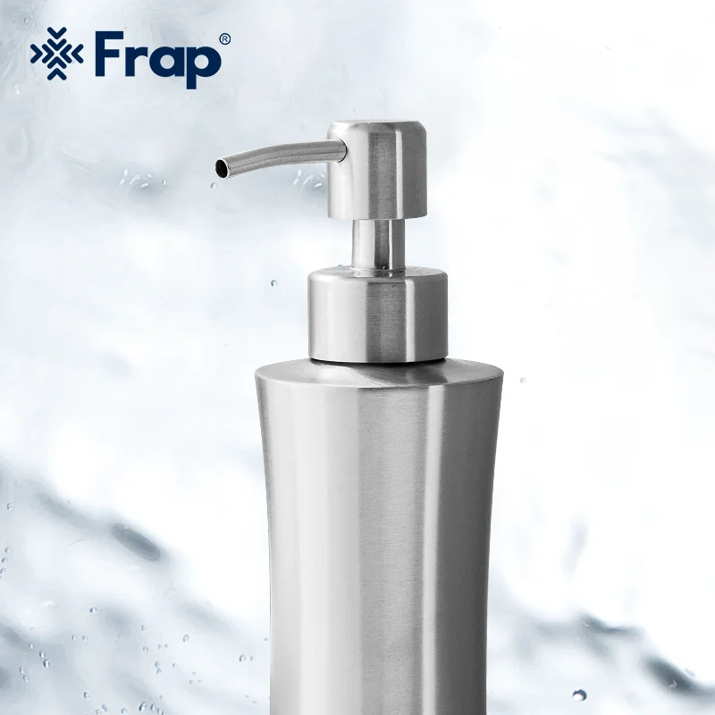 FRAP 800ml Kitchen Sink Bathroom Soap Dispenser Stainless steel Dispenser Detergent Liquid Soap Lotion Dispensers Press bottle