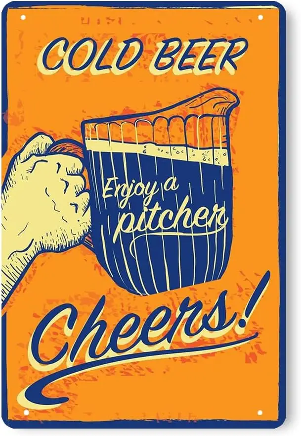 Funny Tin Sign-Enjoy The Moment! Toast Cool Friendship Summer Beach Metal Tin Sign Hippie Field Seaside Tavern Decoration C sign