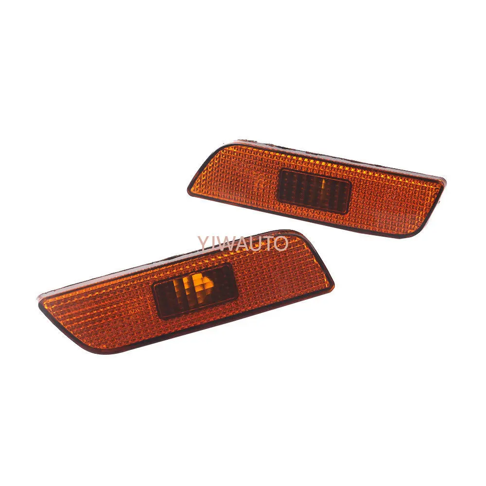 For Volvo S80 2002-2006 Car Side Marker Lamp Light NO BULB Auto Front Bumper Marker Reflector Set