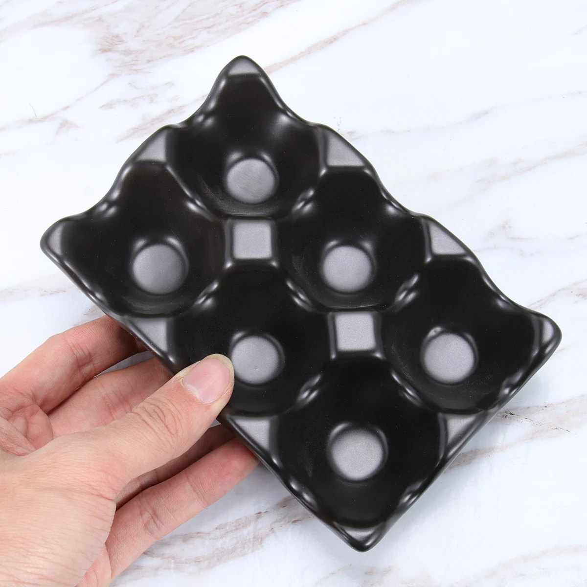 

6 Grids Small Egg Storage Utensils Holder for Fridge Door Cup Refrigerator Rack Travel