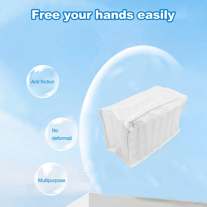 Sneaker Cleaning Bag Shoes Wash Bags Mesh Washing Bag Coarse Net Fabric Durable And Reusable Wash Bag 30X20x19cm