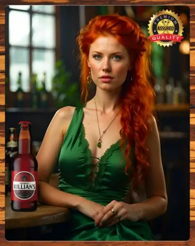 Killian's Irish Red - "Never Rushed"-Rare-señal de Metal