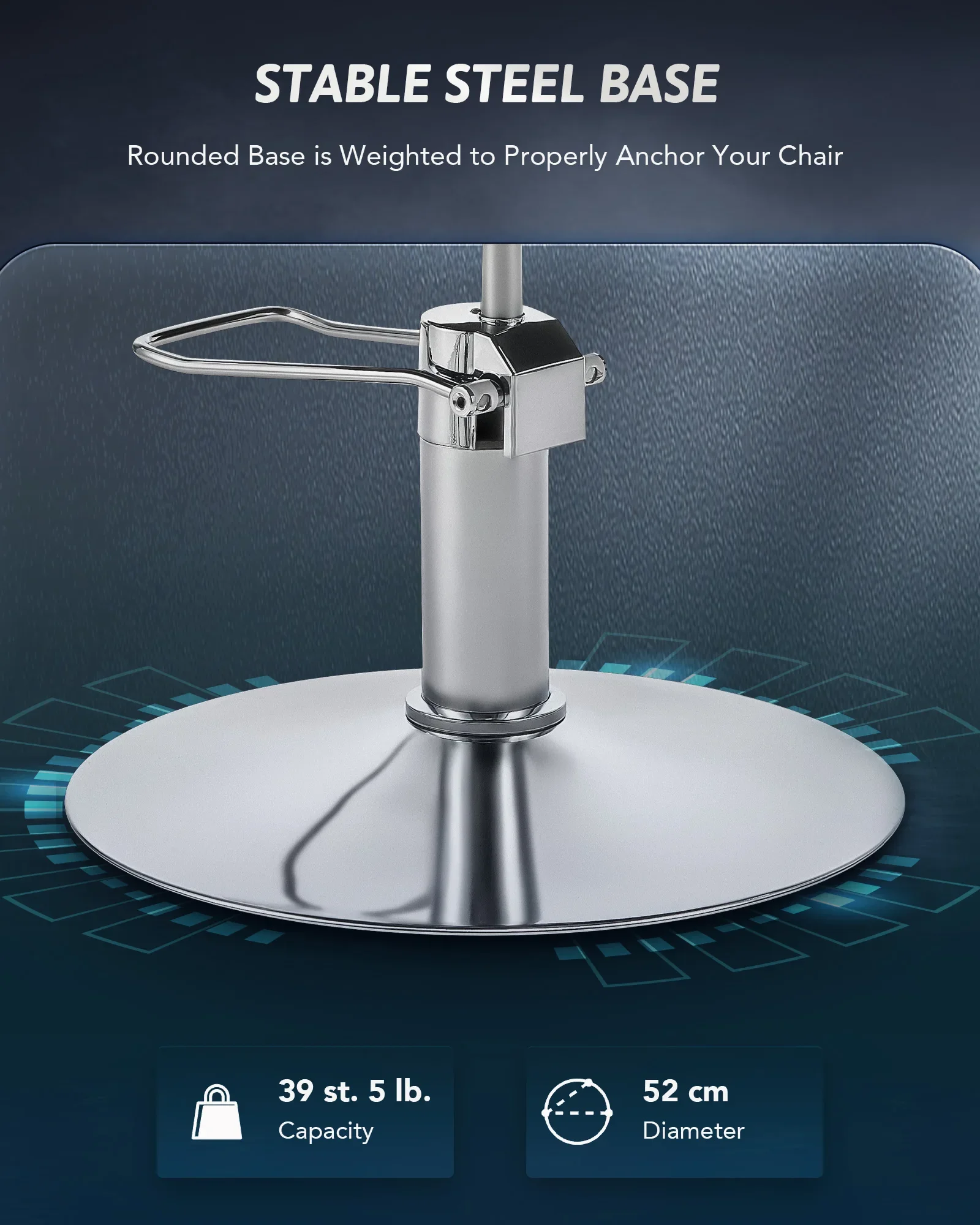 كرسي تصفيف الشعر الكلاسيكي القابل للتعديل لصالونات الحلاقة 360 درجة كرسي تصفيف الشعر الدوار