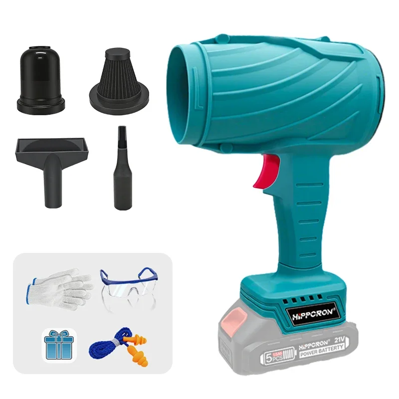 HIPPCRON 31000RPM 2-in-1 Kabelloser Elektrischer Luftbläser Hochgeschwindigkeits-Tragbarer AKKU-LOSER Staubsauger 25m/s Für Makita 21V Akku – Detail 12