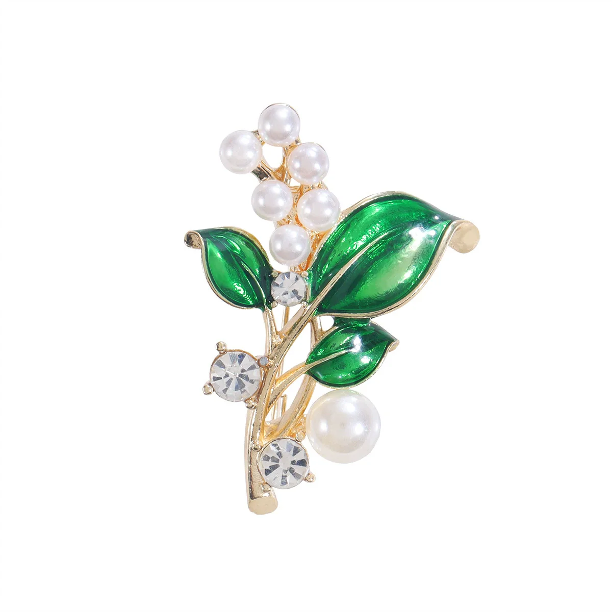 1Pc Green Leaf Brooch for Men Women Eye-Catching Accessory for Stage&Special Occasions Memorable Gift Item Party Gifts 2025