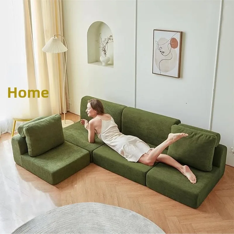 Compression Sofa Folding Living Room Sofas Multifunctional Aesthetic Modern Couch Luxury Lazy Relaxing Couches Modular Furniture