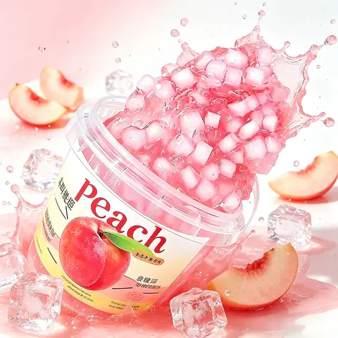 Screaming Peach Blossom Super Thick Milk Bucket Packaging Slime Girl Heart Relaxing Muddy Bubble Gel
