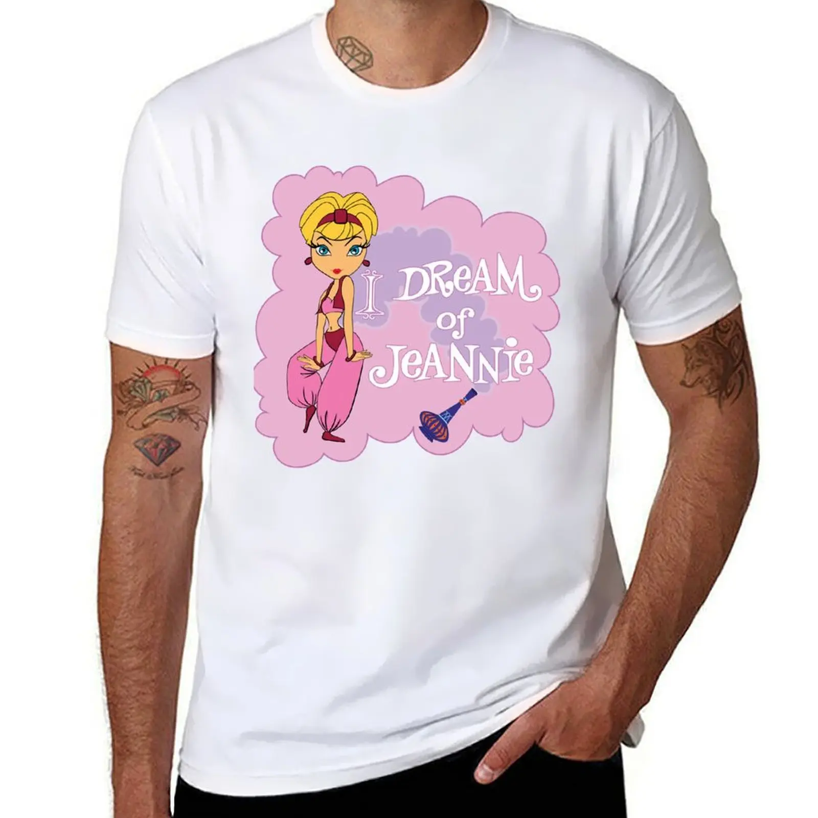 

Mens Womens Dream of Jeannie Cool Gifts T-Shirt Work Utility Short Sleeve Shirt