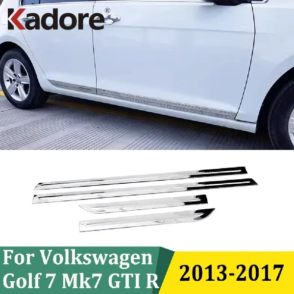 

Для Volkswagen Golf 7 Mk7 GTI R 2013-2016 2017: Накладки на боковые двери, молдинги, защитные элементы, декоративные внешние аксессуары
