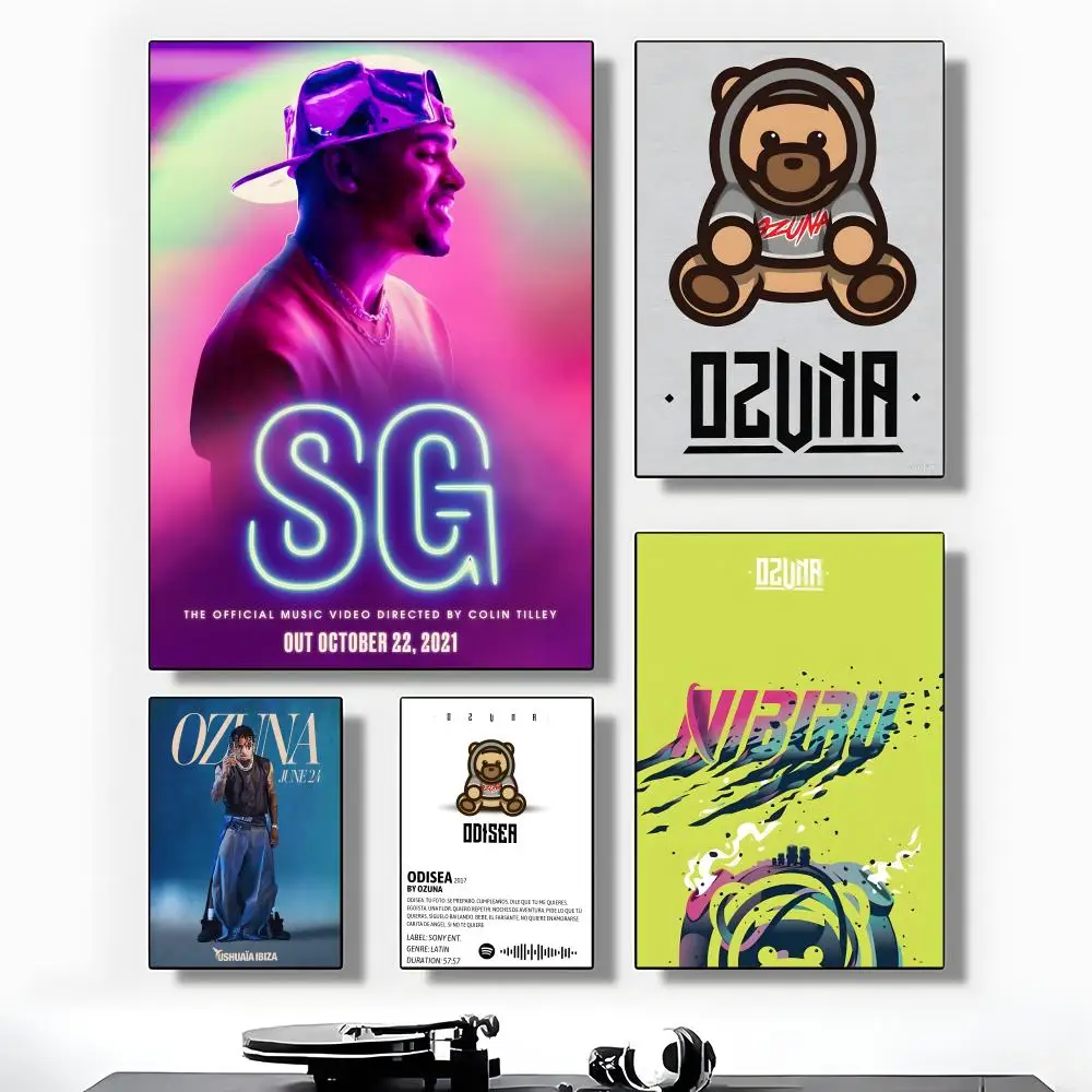 Póster del álbum Odisea del cantante de reggaeton Ozuna Latin Trap, de alta calidad, para decoración del hogar, sala, bar, cafetería, arte y regalo