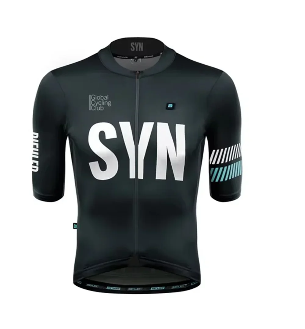 New Style SYN Team Cycling Jersey men 2024 Summer SYNDICATE Short sleeve Jersey Bicycle Sports Riding Bicycle Shirts