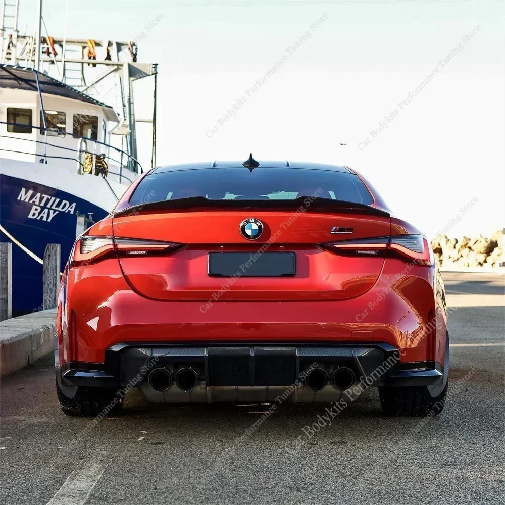 PSM Style Rear Spoiler For Bmw G22 G24 G26 G82 4 Series i4 420i 430i 430d M440i M4 Bodykit Rear Trunk Tail Wing 2020-2026 Tuning